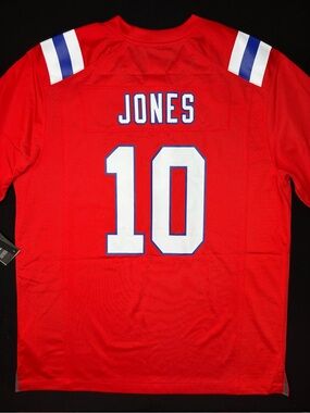 NWT New England Patriots Mac Jones Nike Alternate Game Jersey Large